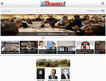 Tablet Screenshot of gazeteekspres.com